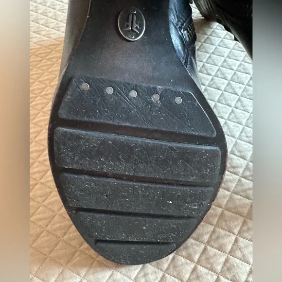 Frye Parker Short Boot Black leather bootie Sz 6 - Picture 9 of 13